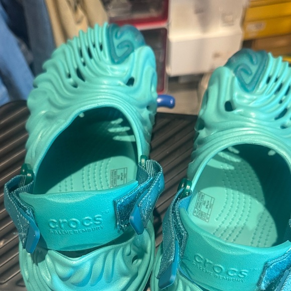 CROCS Turquoise Ripple Mules - Picture 3 of 4